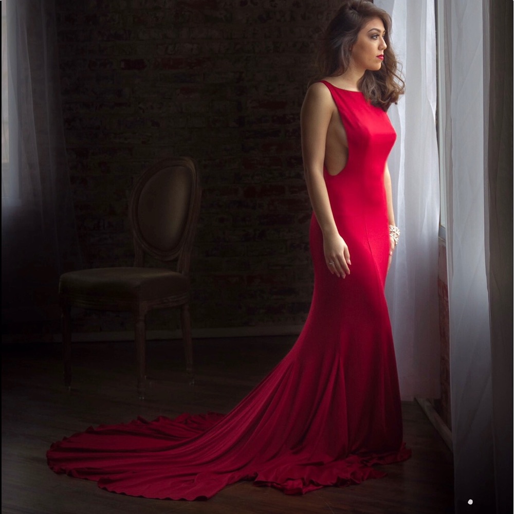 Red Mermaid Dress
